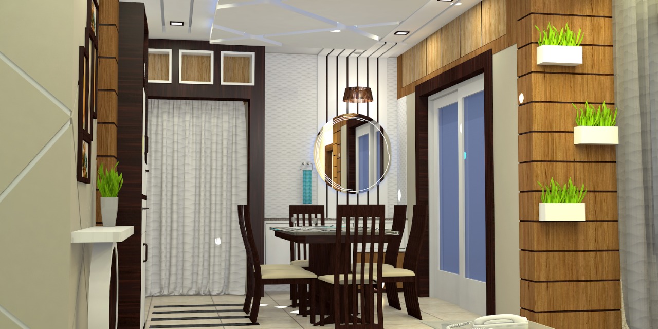 Stylish dining room interior